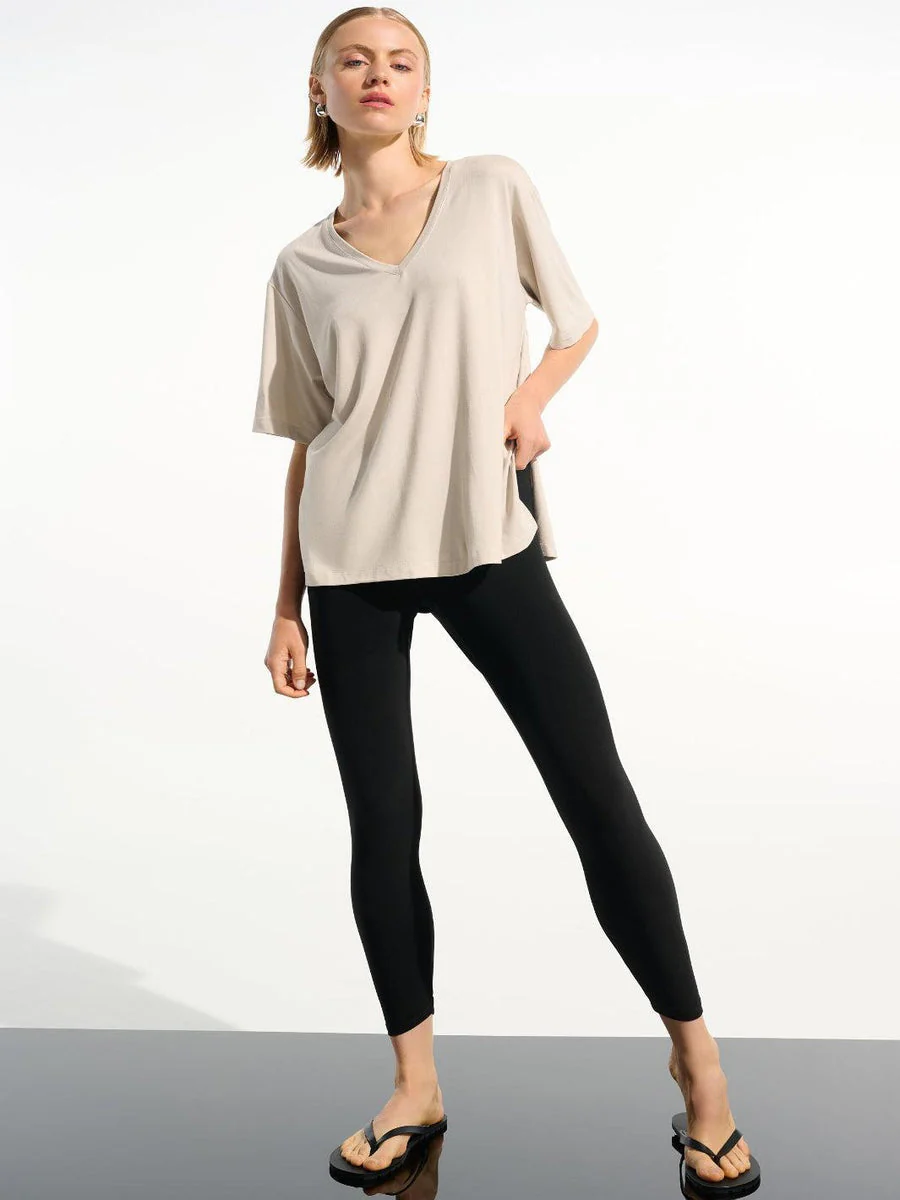 JOSEPH RIBKOFF HIGH-WAISTED LEGGINGS IN BLACK 261619