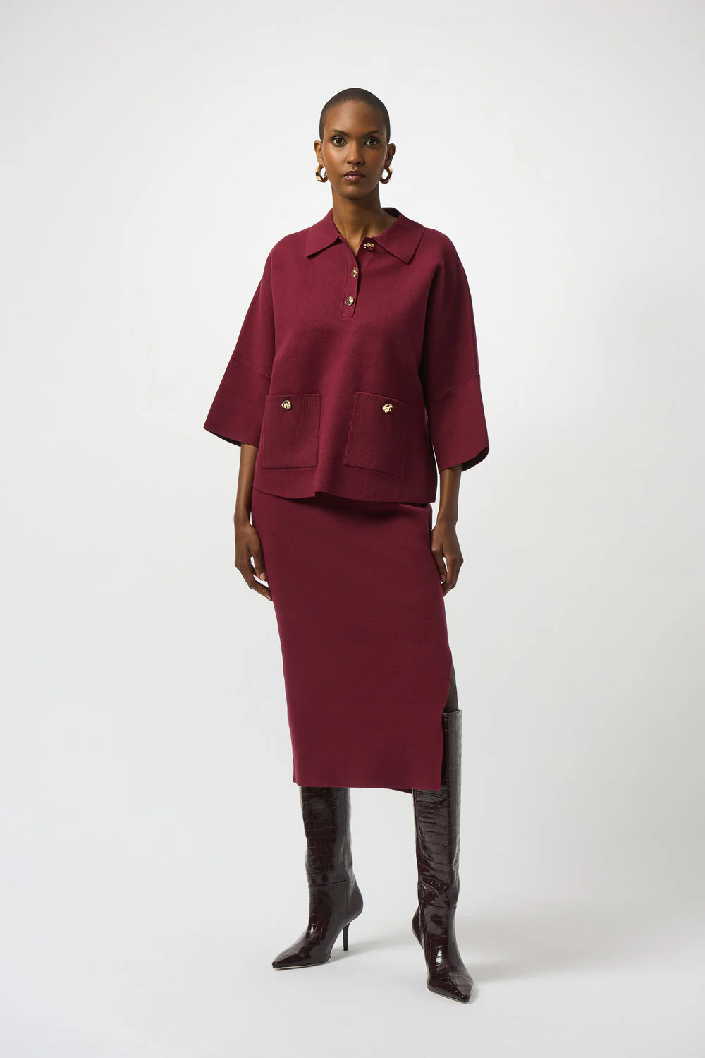 JOSEPH RIBKOFF MIDI SKIRT