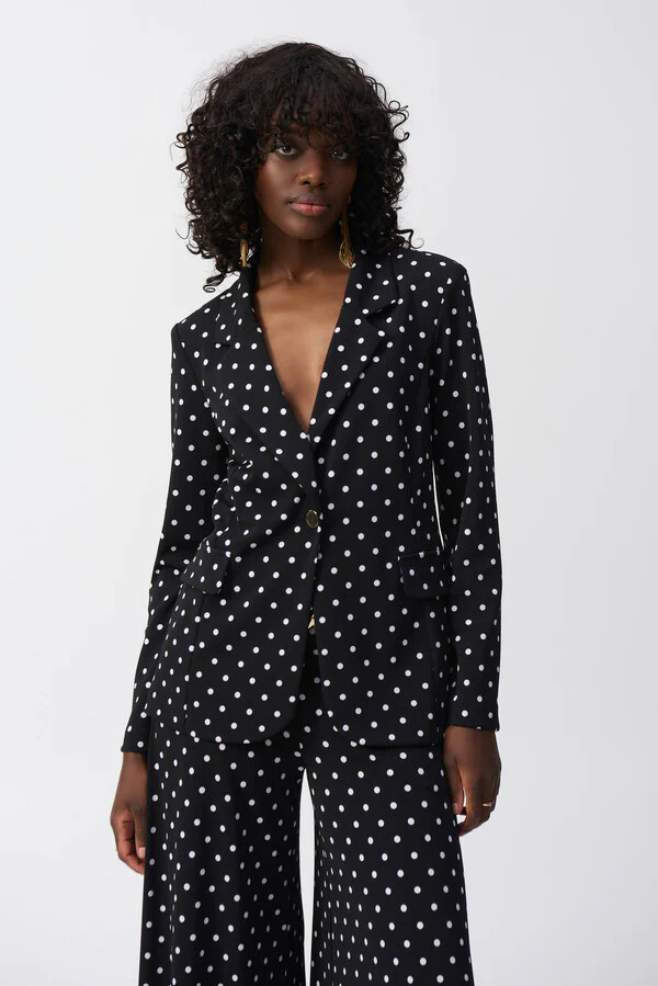 Joseph Ribkoff Polka Dot Blazer 251051 - Image 3