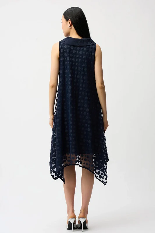 ⸻

Joseph Ribkoff Polka Dot Overlay Dress – Style 261299 - Image 2