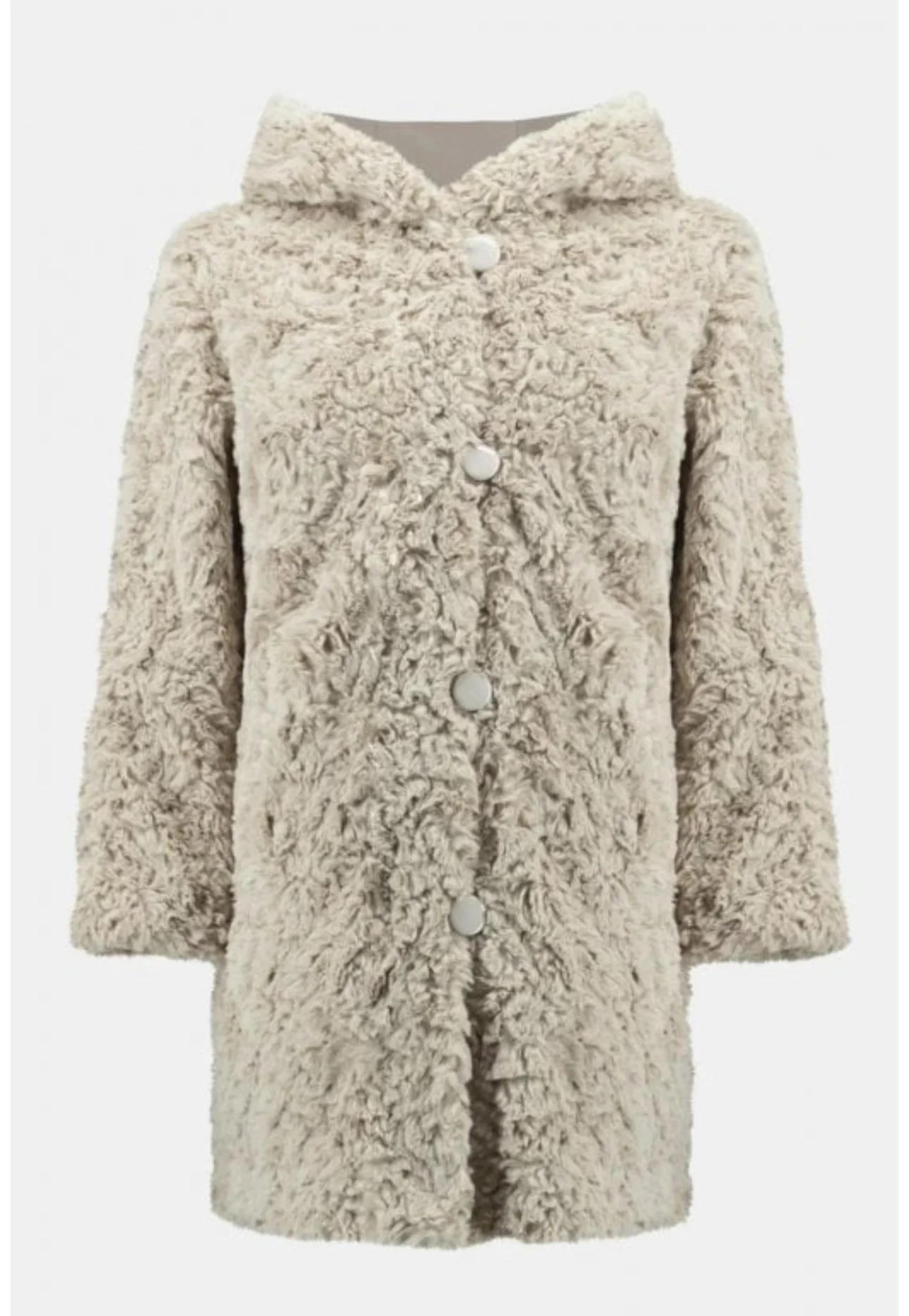 JOSEPH RIBKOFF REVERSIBLE FAUX FUR COAT - Image 3