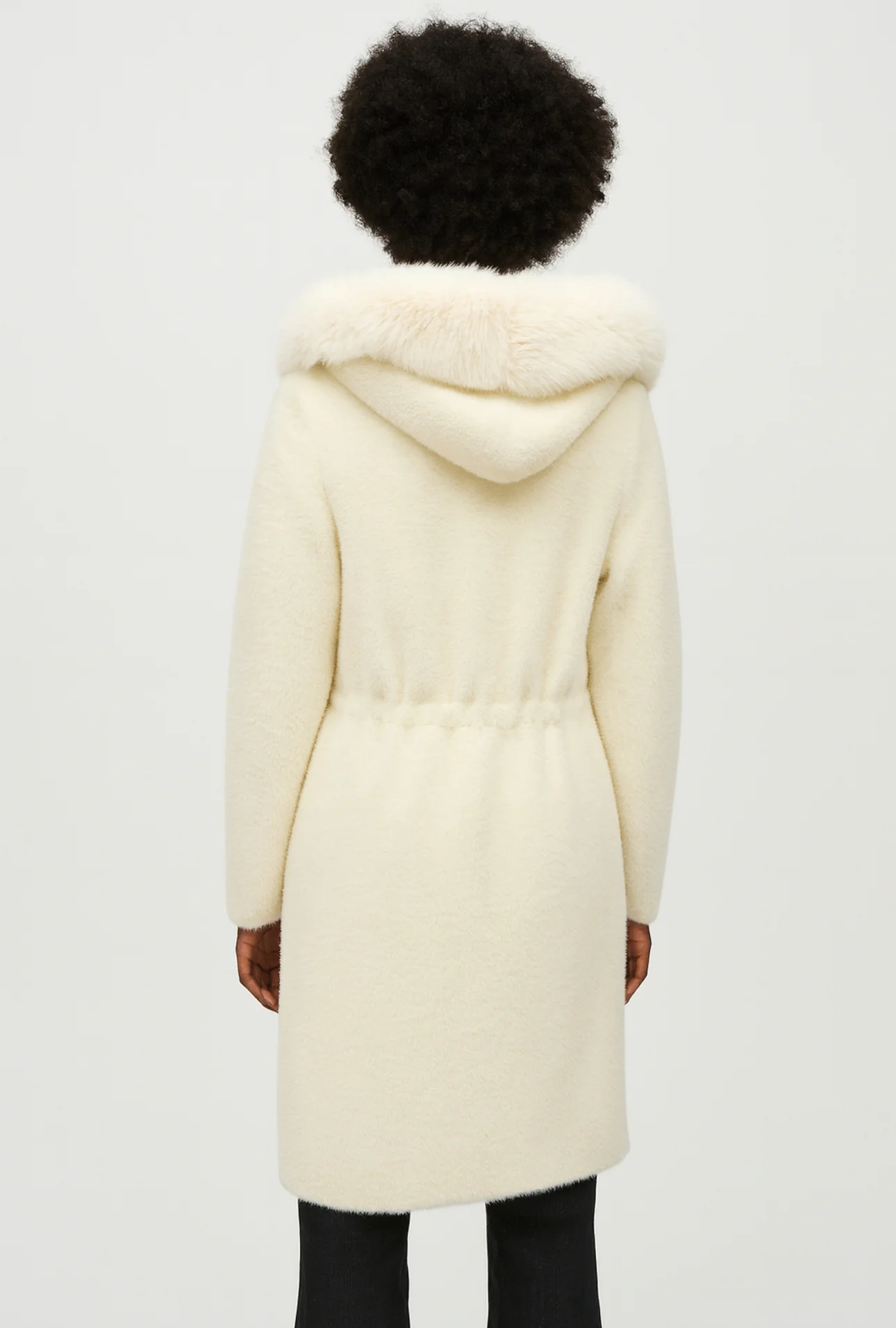 JOSEPH RIBKOFF vanilla fur coat - Image 2