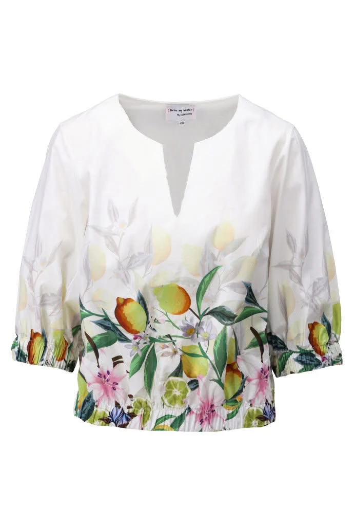 🍋 K Design Citrus Floral Blouse - Image 2