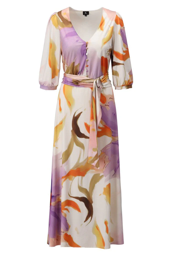K-Design elegant midi dress in soft colours5 - Image 2