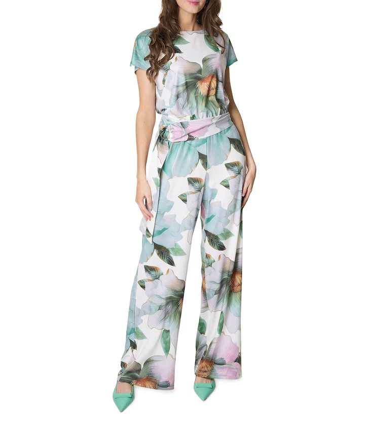 K-Design Floral Jumpsuit – Soft Mint Multi - Image 2