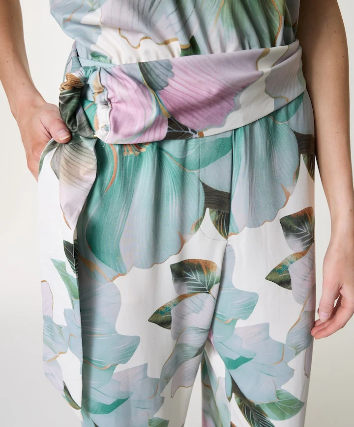 K-Design Floral Jumpsuit – Soft Mint Multi - Image 3