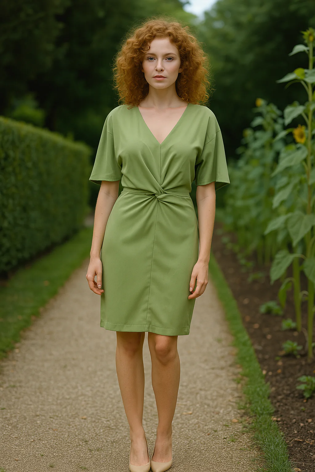 K-Design olive green dress - Image 2
