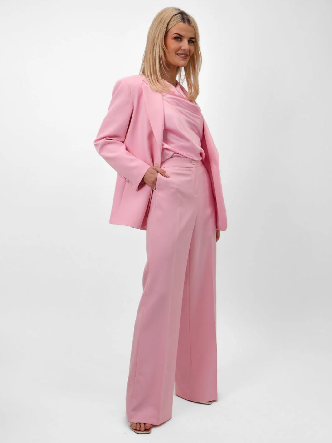 Kate and Pippa light pink Palermo trousers - Image 2