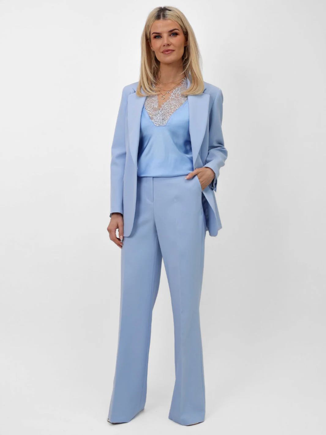 Kate and Pippa sky blue Palermo trousers - Image 2