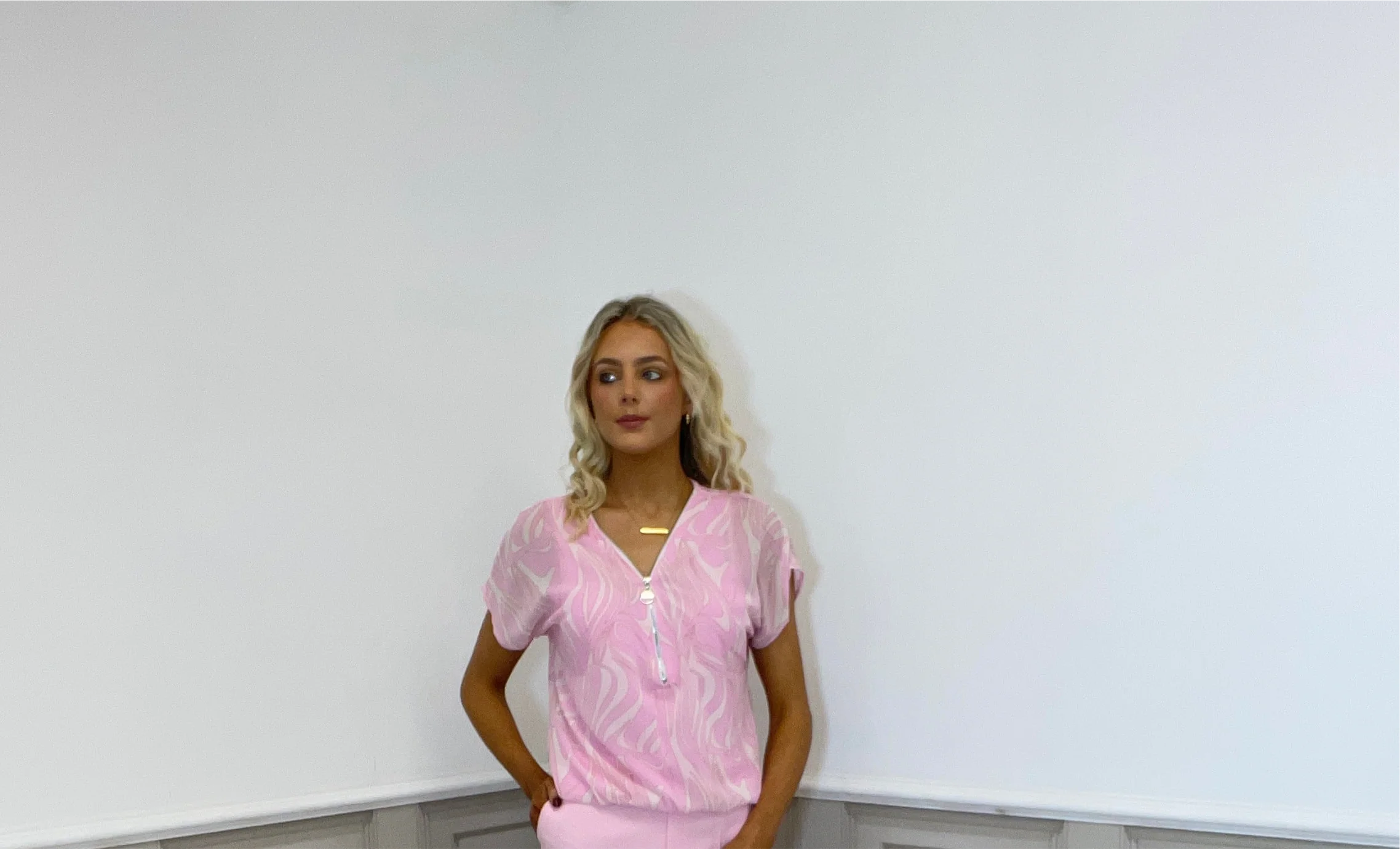Kate & Pippa Eve top light pink