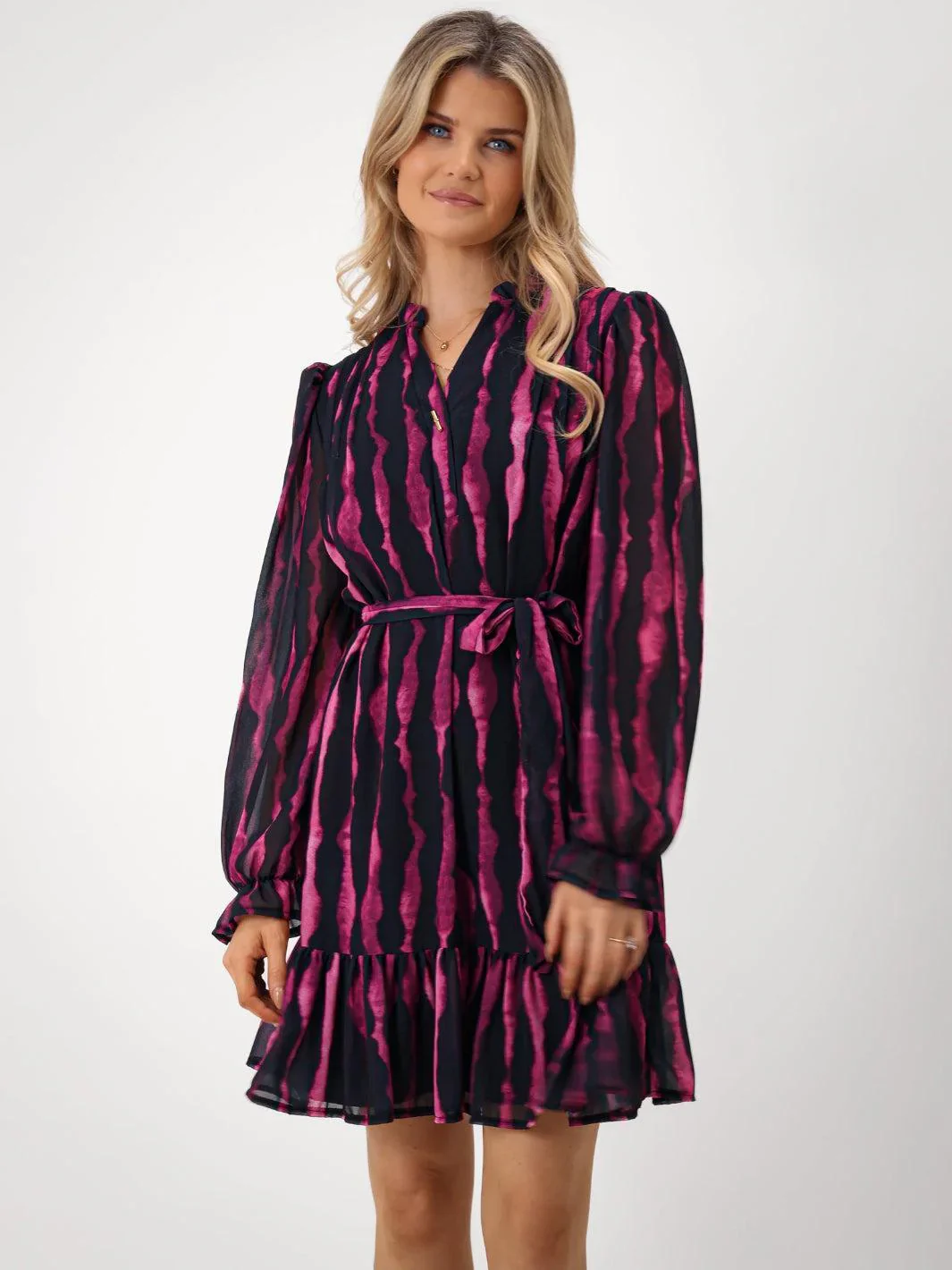 KATE & PIPPA Venus mini dress in cerise pink - Image 2