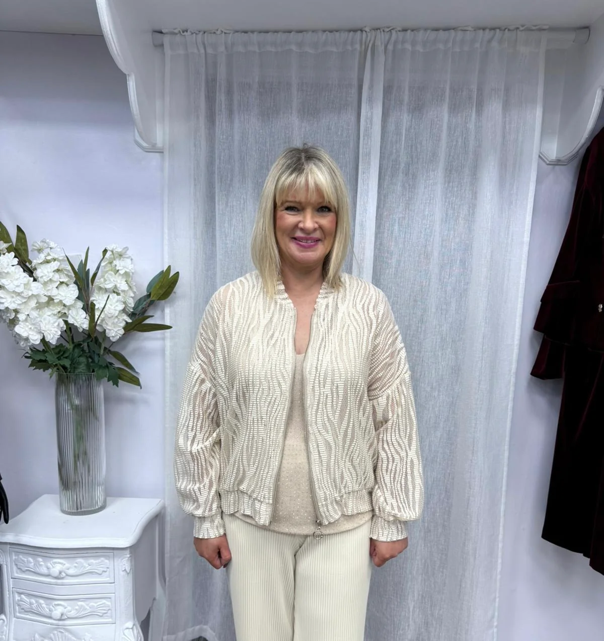 Ladies assorted clothing 73171 crochet cream - Image 2