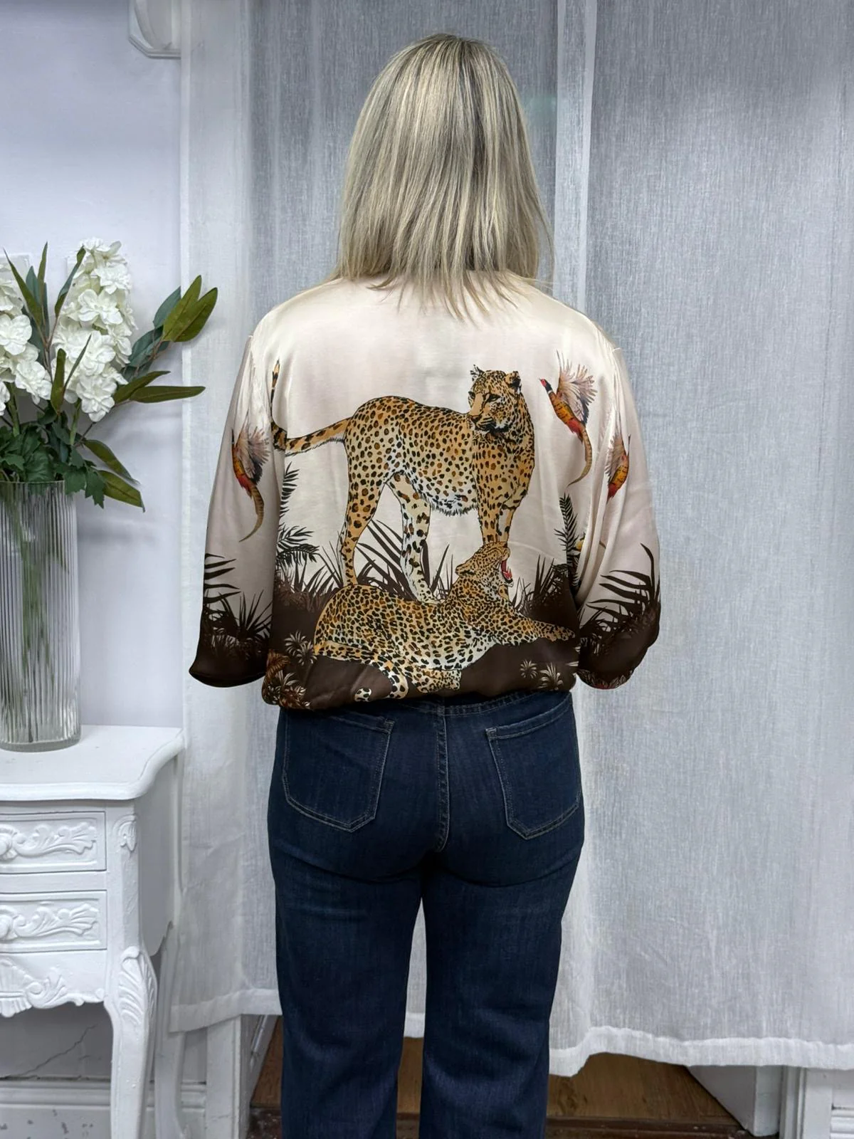 Ladies assorted clothing 8820 tiger tunic brown - Image 2