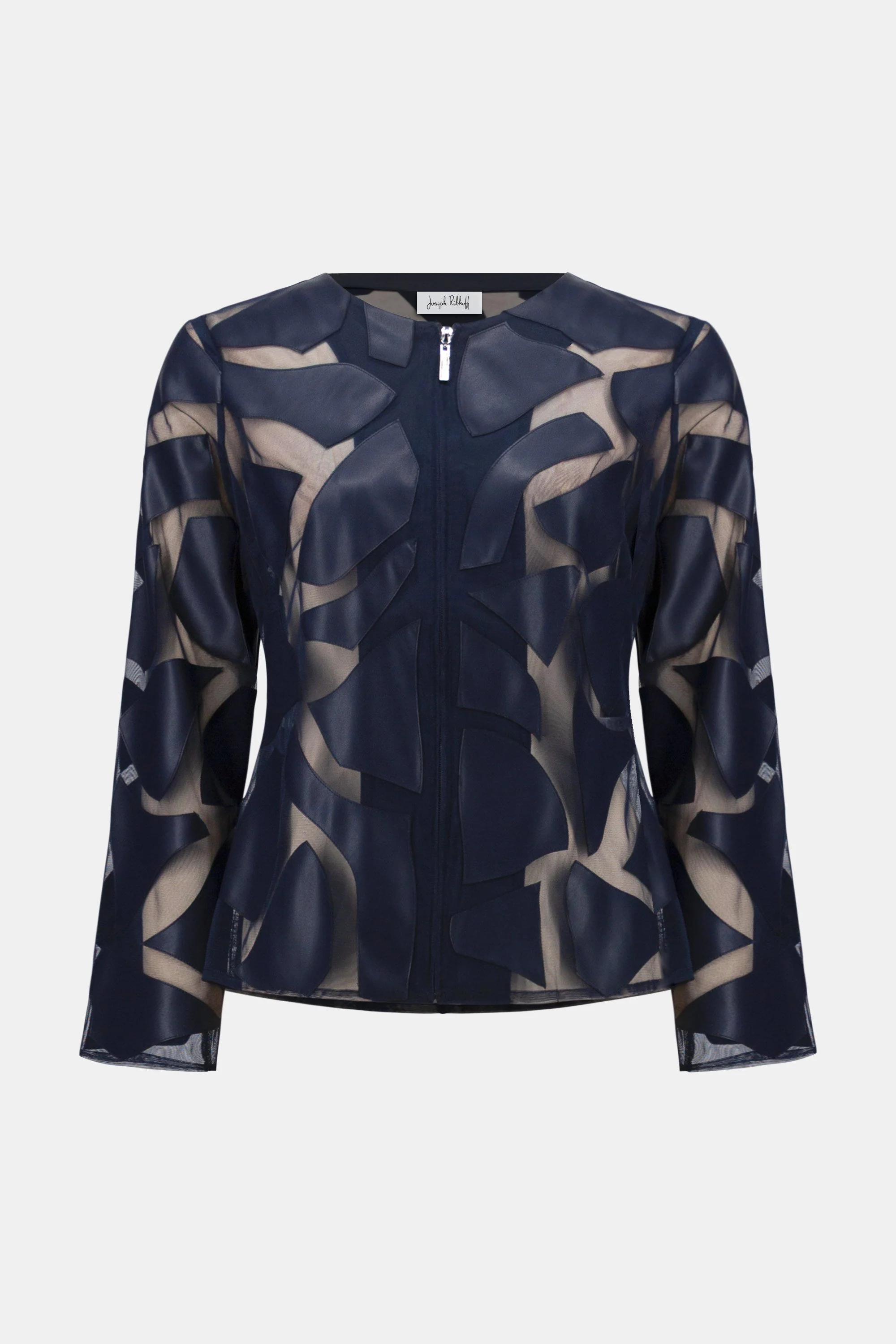 Laser Cut Leatherette Giraffe Print Fitted Jacket
261906 - Image 5