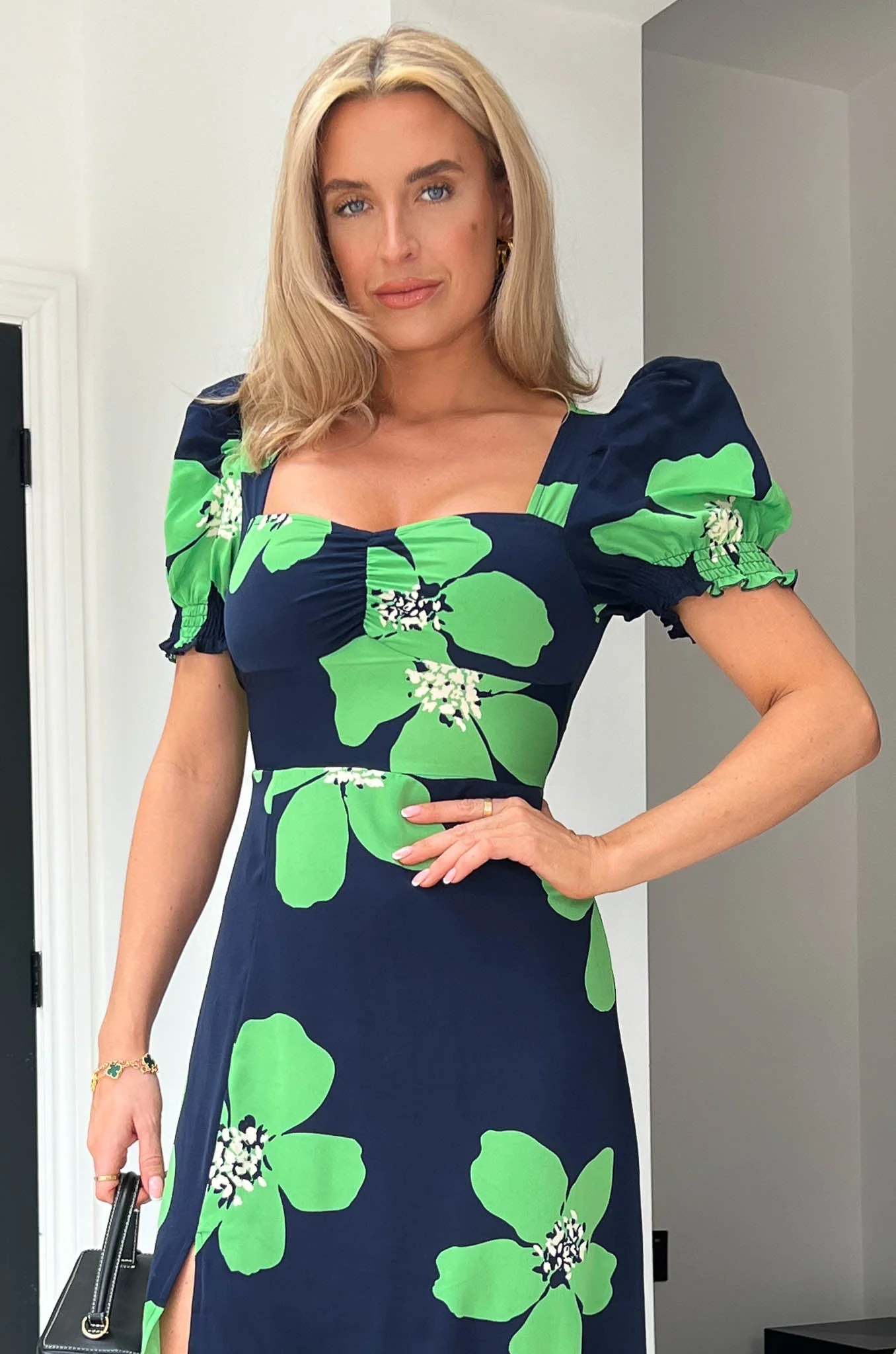 Lillian green qnd navy dress - Image 7