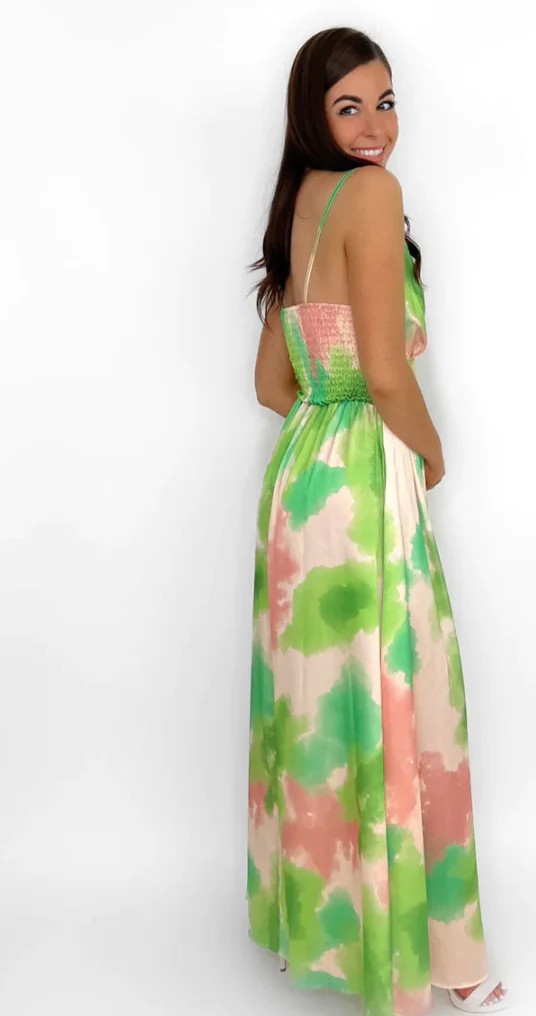 Lola green print maxi - Image 4