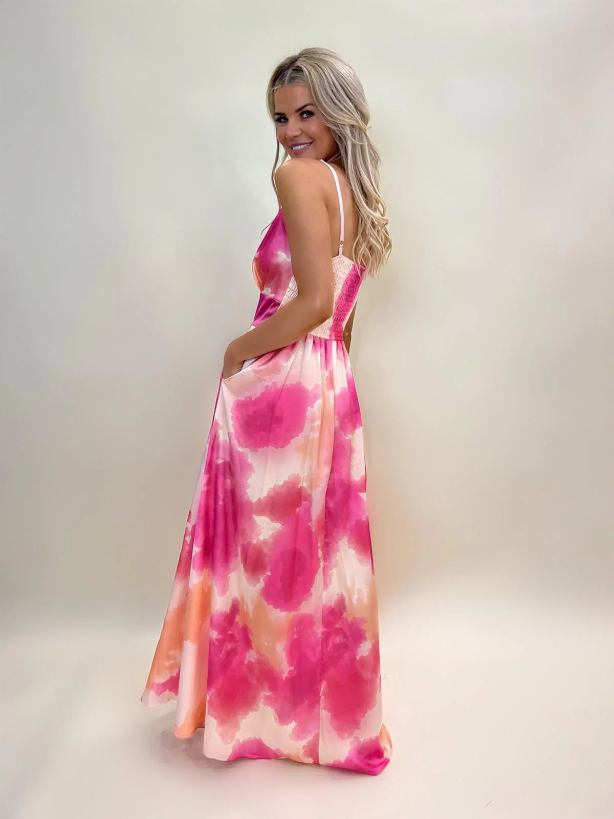 Lola pink maxi dress - Image 3