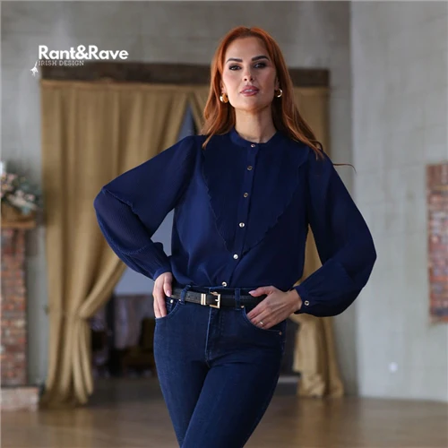 Louella navy blouse - Image 2