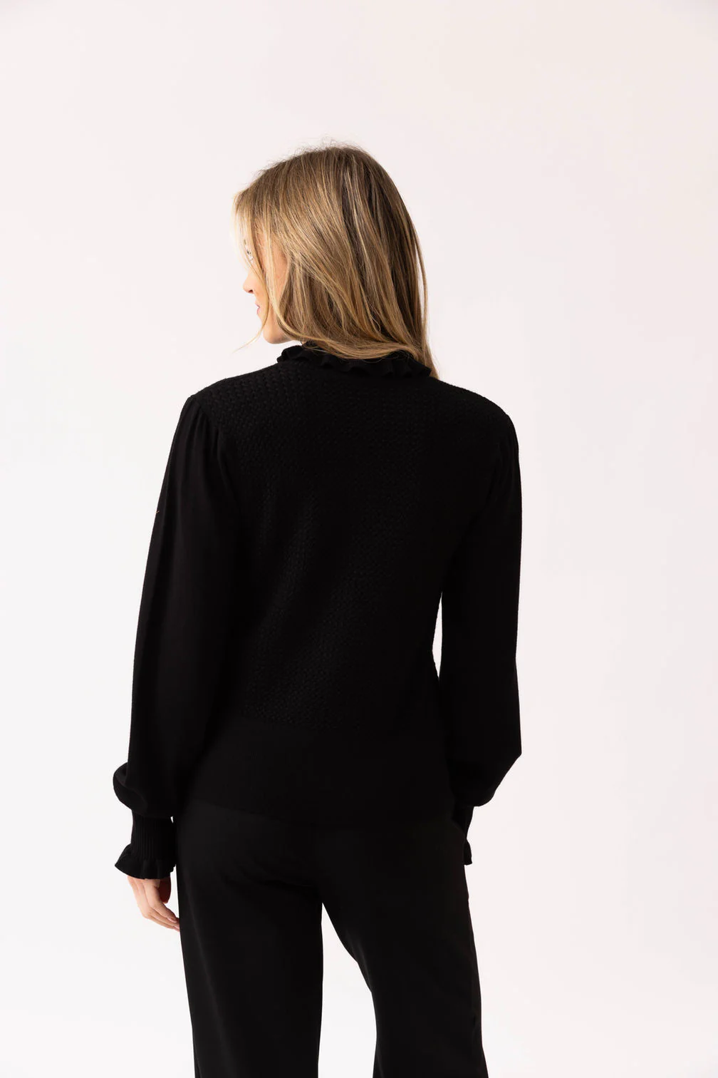 Marble Soft Knit Half Zip Sweater – Style 8015, Colour 101 - Image 5