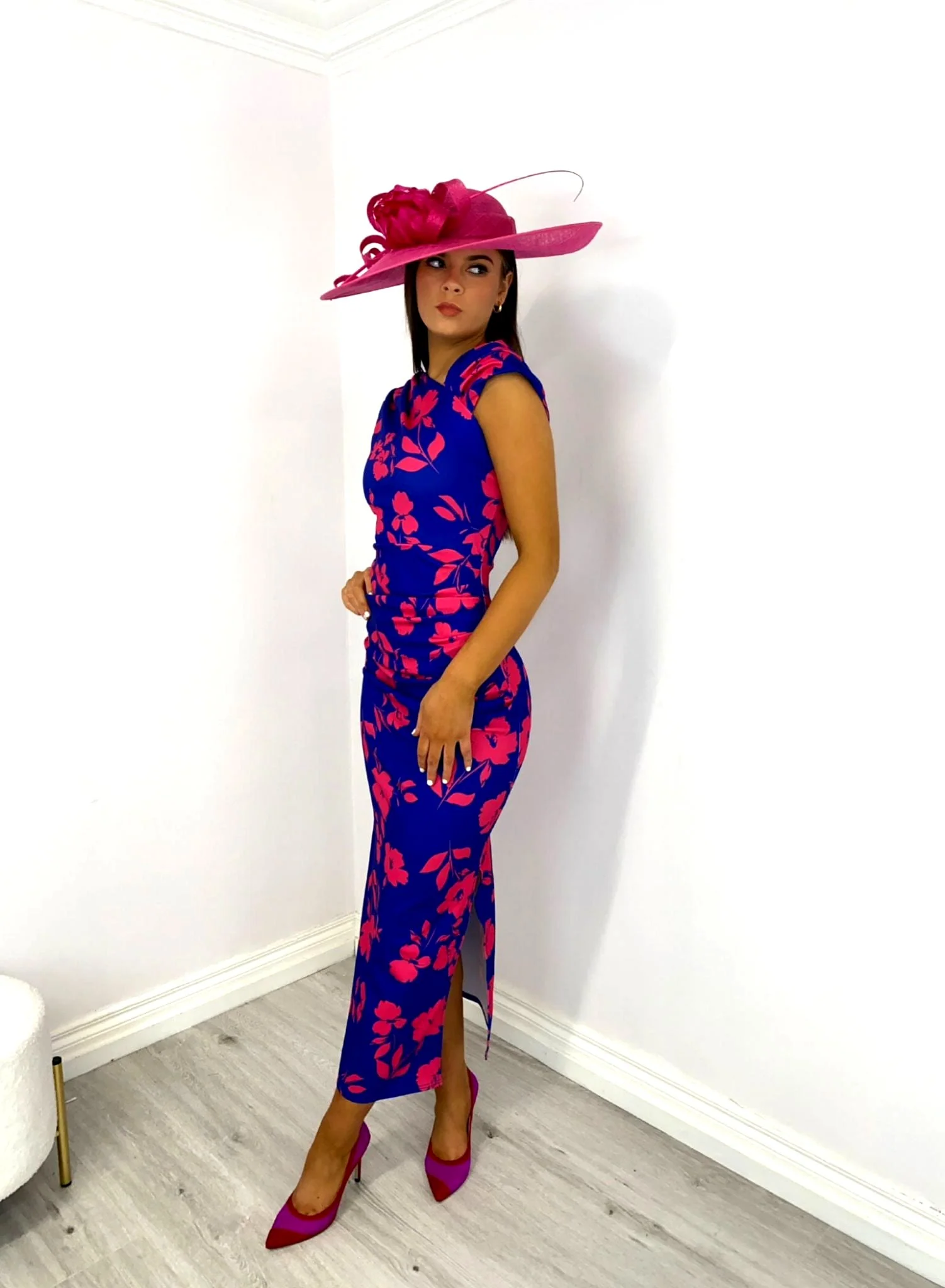 Mia royal and pink dress - Image 3