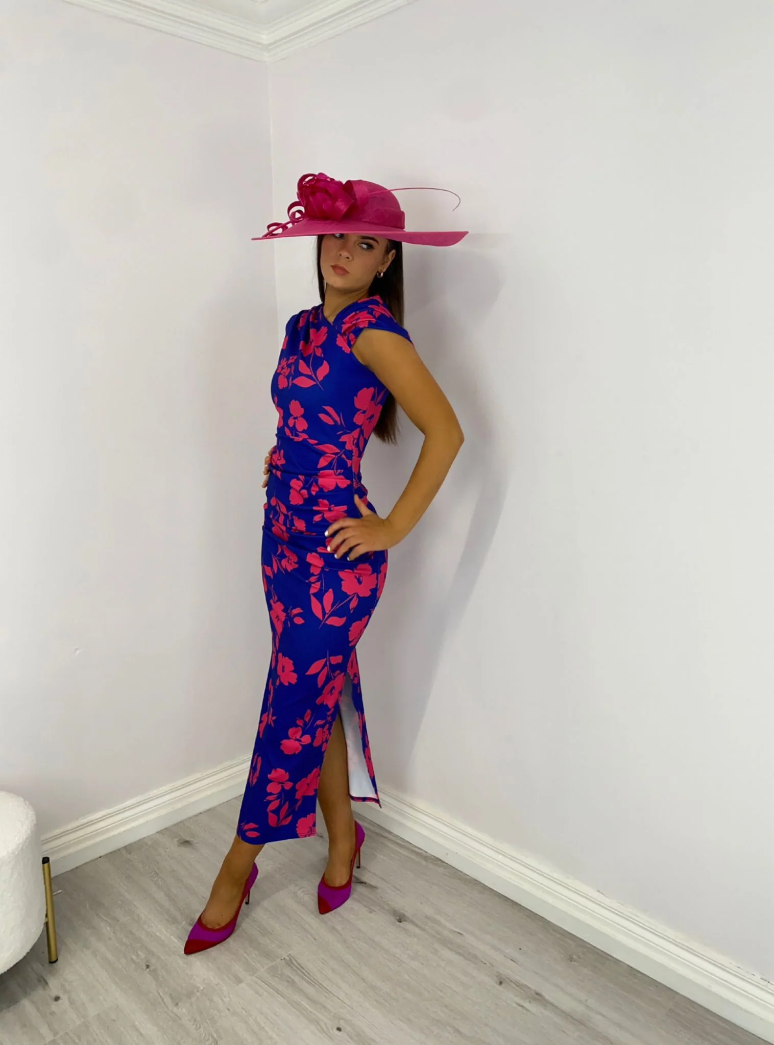 Mia royal and pink dress - Image 6
