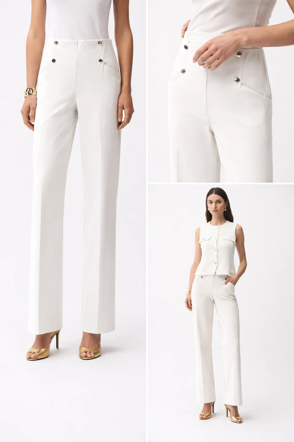 Millennium Wide Leg Pull-On Pants
261040 white Joseph Ribkoff - Image 3