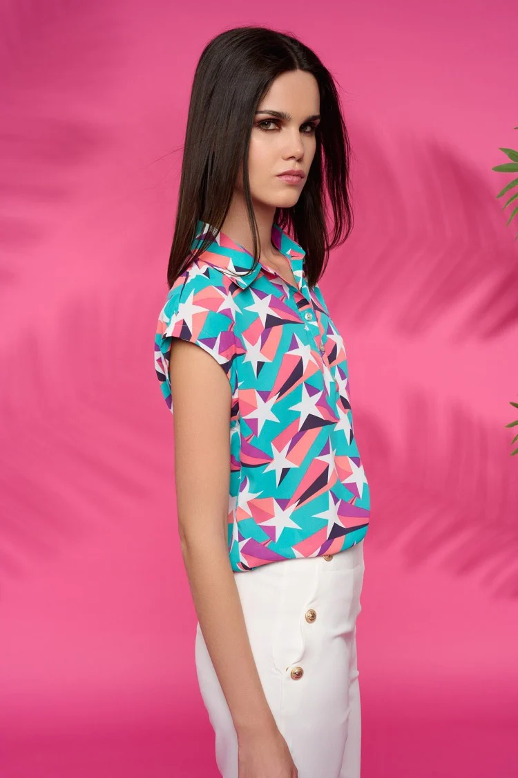 Minueto multi coloured top. - Image 2