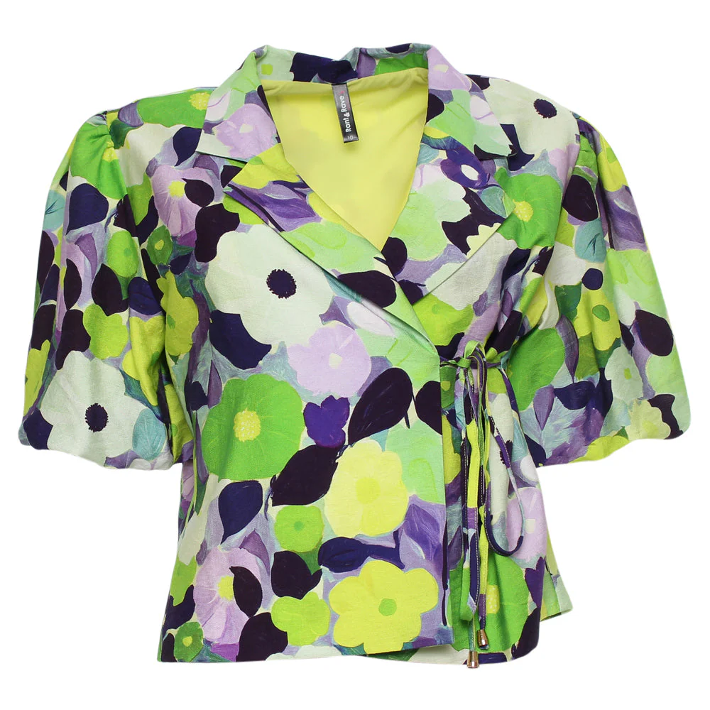Morgan Wrap Top Green - Image 4