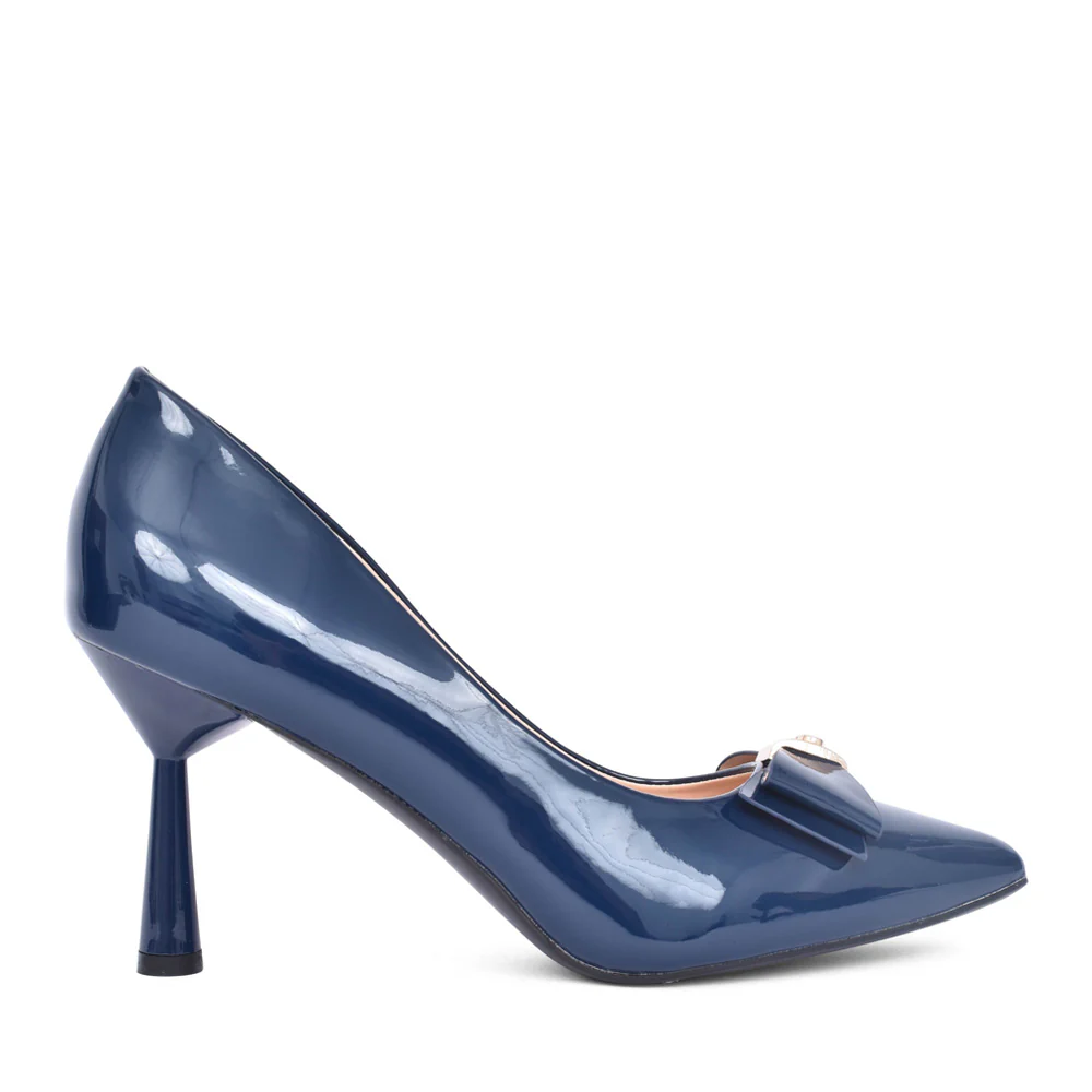 Navy painted Fitzwilliam shoe - Image 4