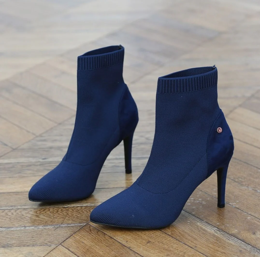 ROXANNE Navy sock boot loop - Image 3