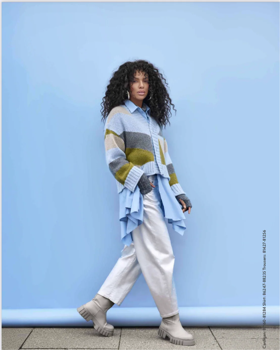 Noen Colour Block Knit Cardigan - Image 4