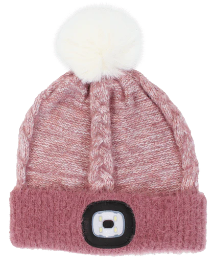 Pink hat with rechargeable light - Image 3