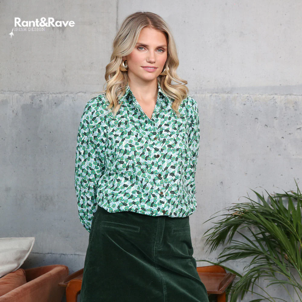 Rant & Rave Jasleen Blouse Green - Image 2