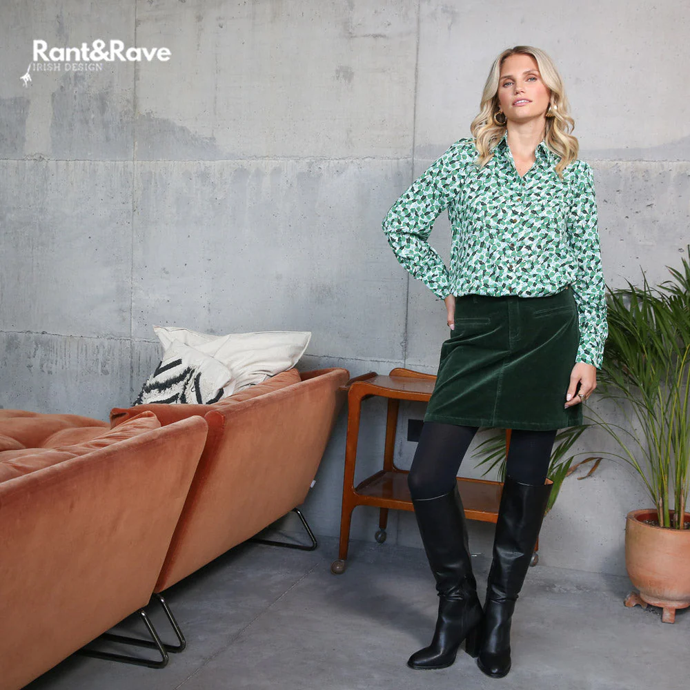 Rant & Rave Jasleen Blouse Green - Image 3