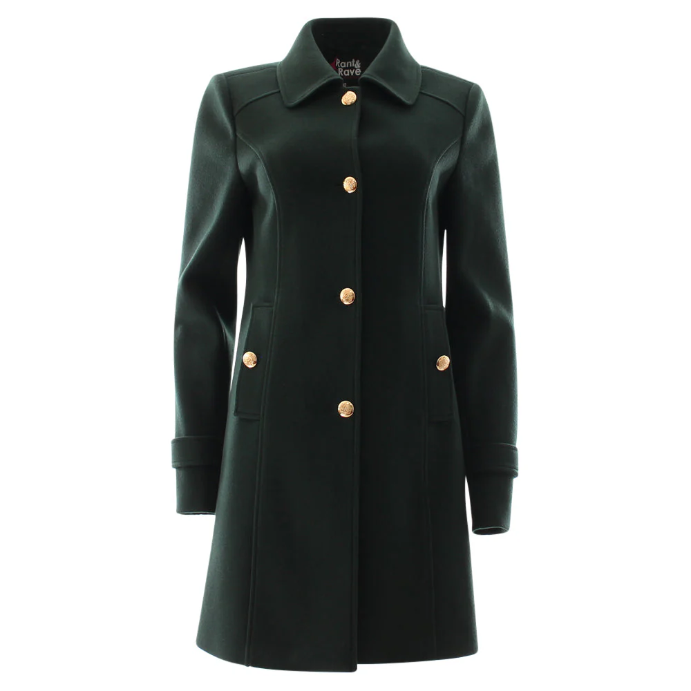 Rant & Rave Kyrie Coat Green.