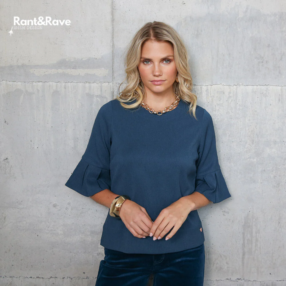 Rant & Rave Lin Top Deep Teal - Image 3