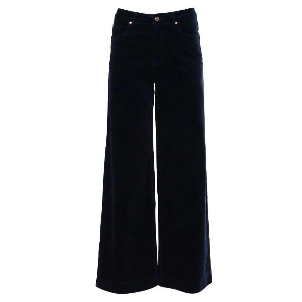 Rant & Rave Rochelle Wide Leg Cord Navy - Image 3