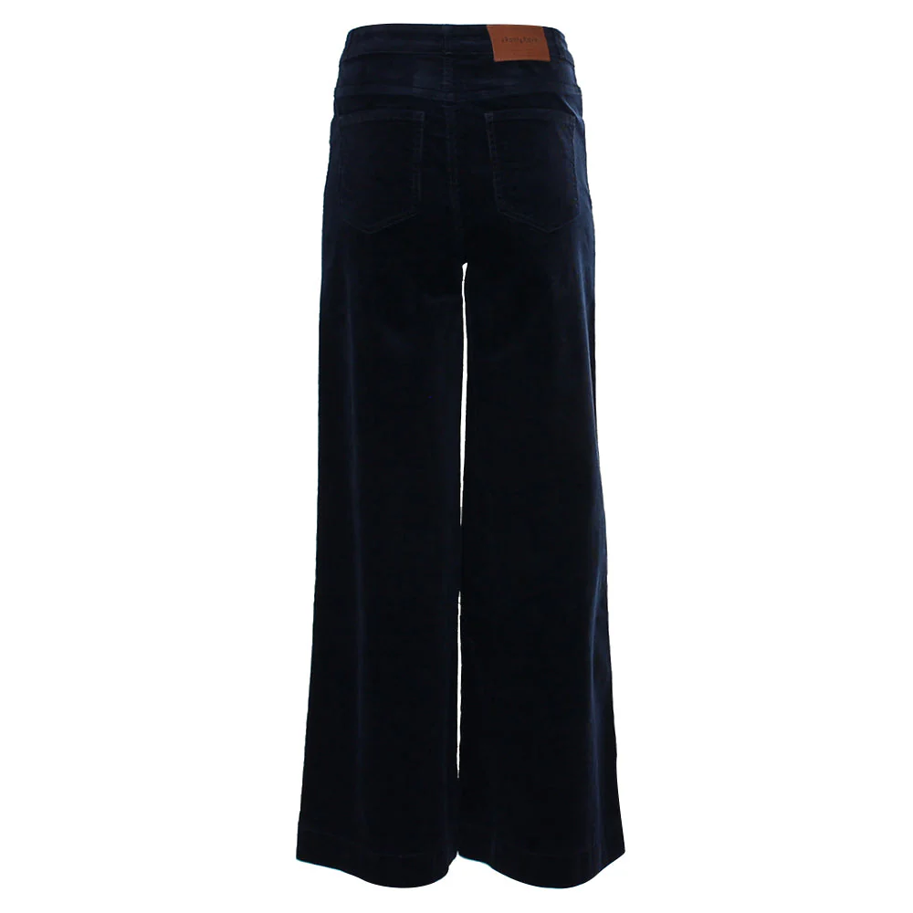 Rant & Rave Rochelle Wide Leg Cord Navy - Image 4