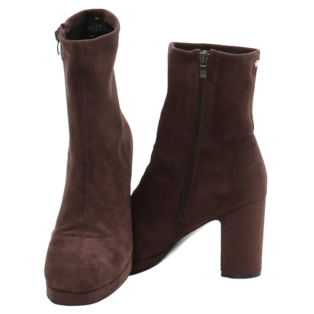 Rant & Rave Sofia Sock Boot Brown - Image 2