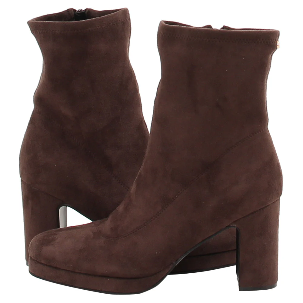 Rant & Rave Sofia Sock Boot Brown - Image 3