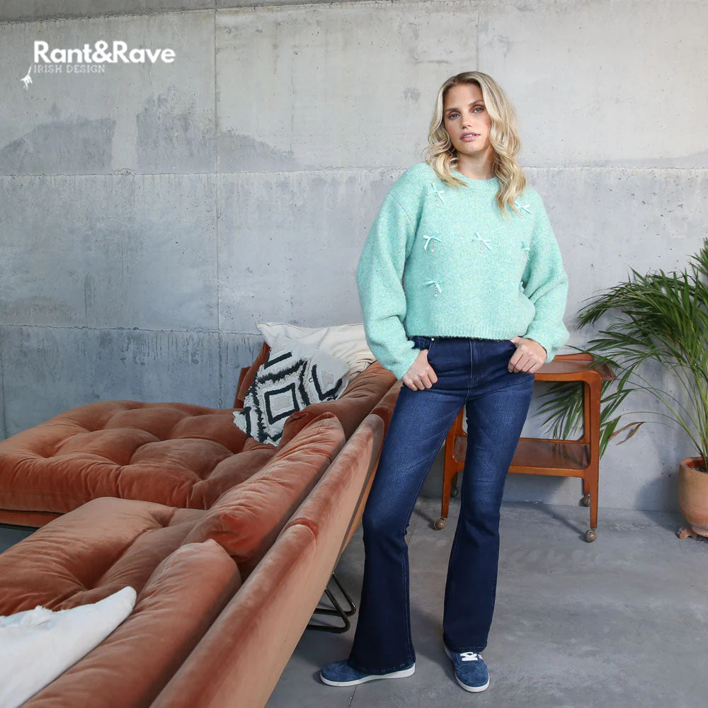 Rant & Rave Whilder Jumper Green - Image 3