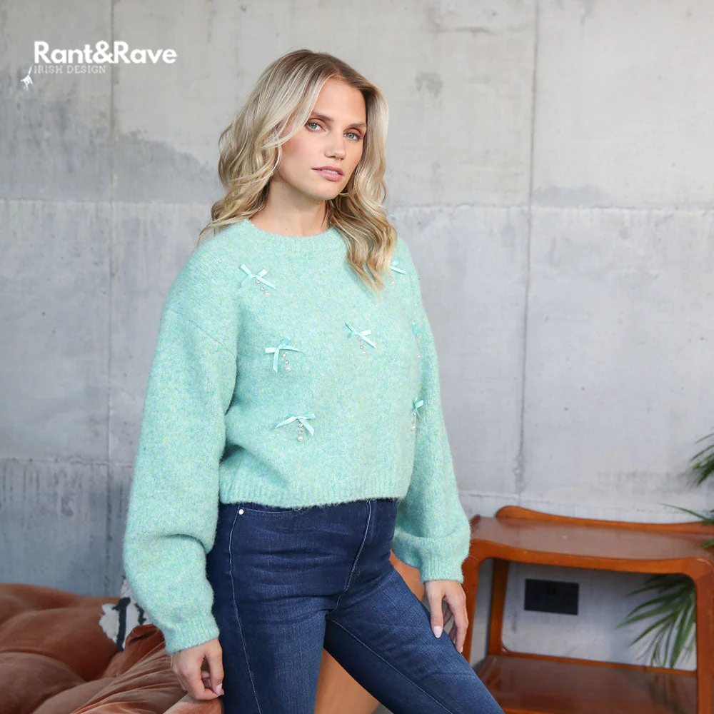 Rant & Rave Whilder Jumper Green - Image 4