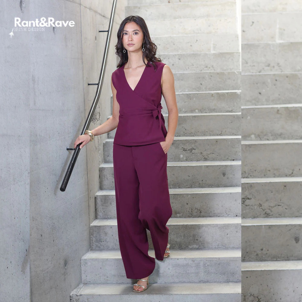 Rant & Rave Zabrina Waistcoat Cranberry - Image 2
