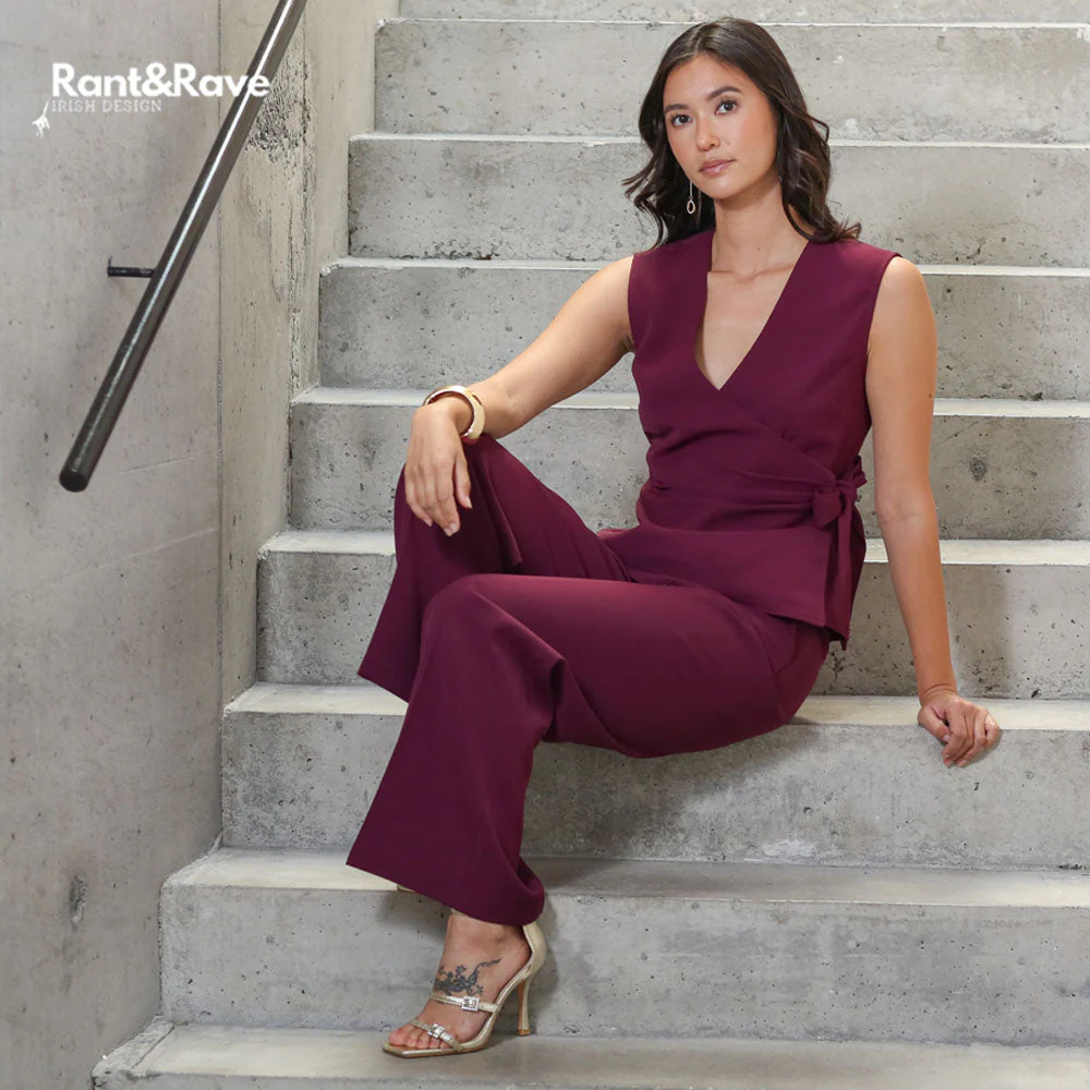 Rant & Rave Zabrina Waistcoat Cranberry - Image 3