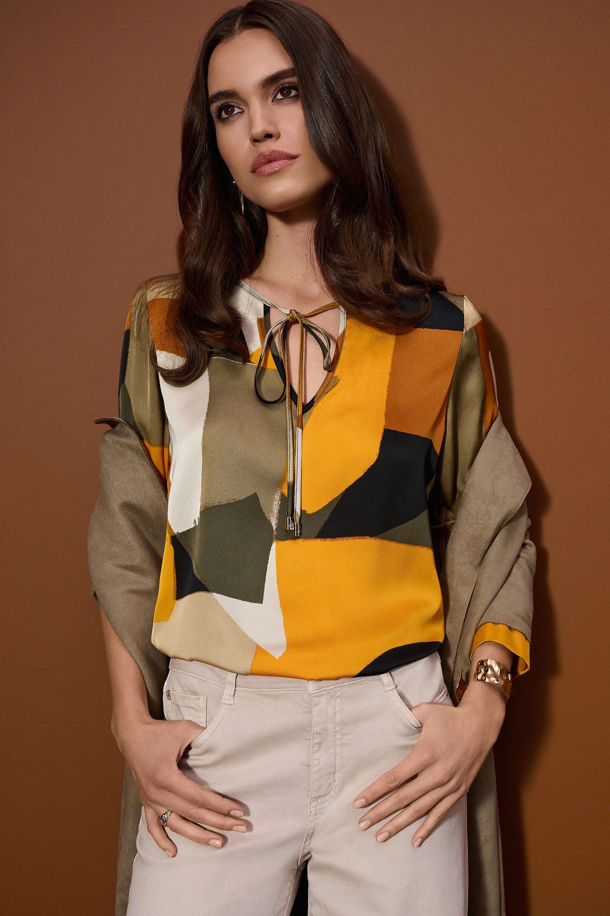 Recycled Satin Abstract Print Straight Tunic
253011 - Image 2