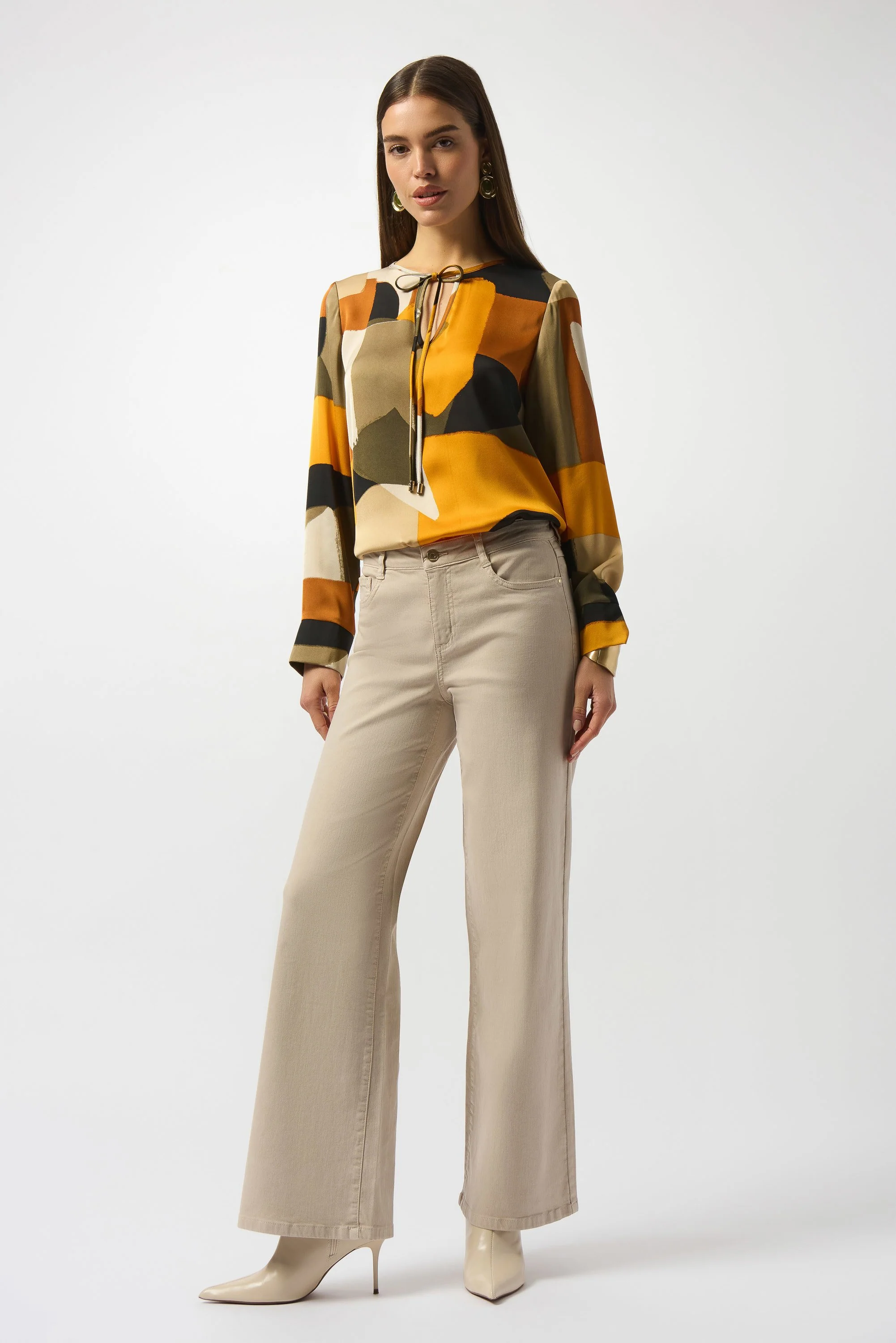 Recycled Satin Abstract Print Straight Tunic
253011 - Image 5
