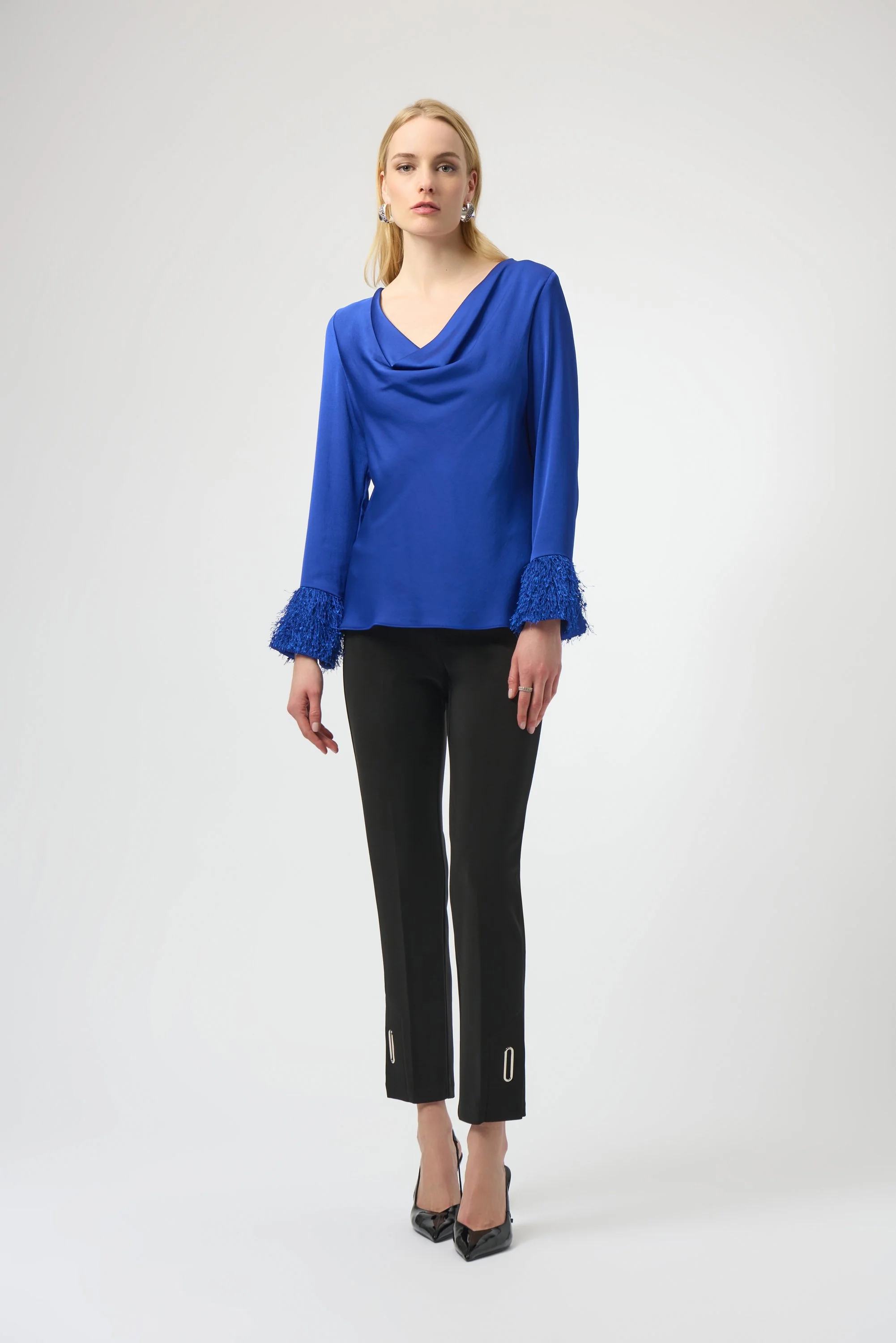 Recycled Satin Cowl Neck Top
254020 - Image 2