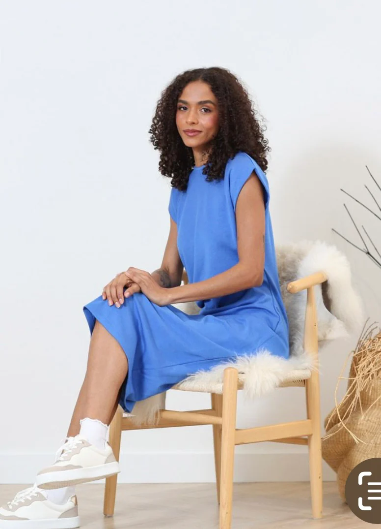 Relax & Renew – Anya Dress | Blue - Image 2