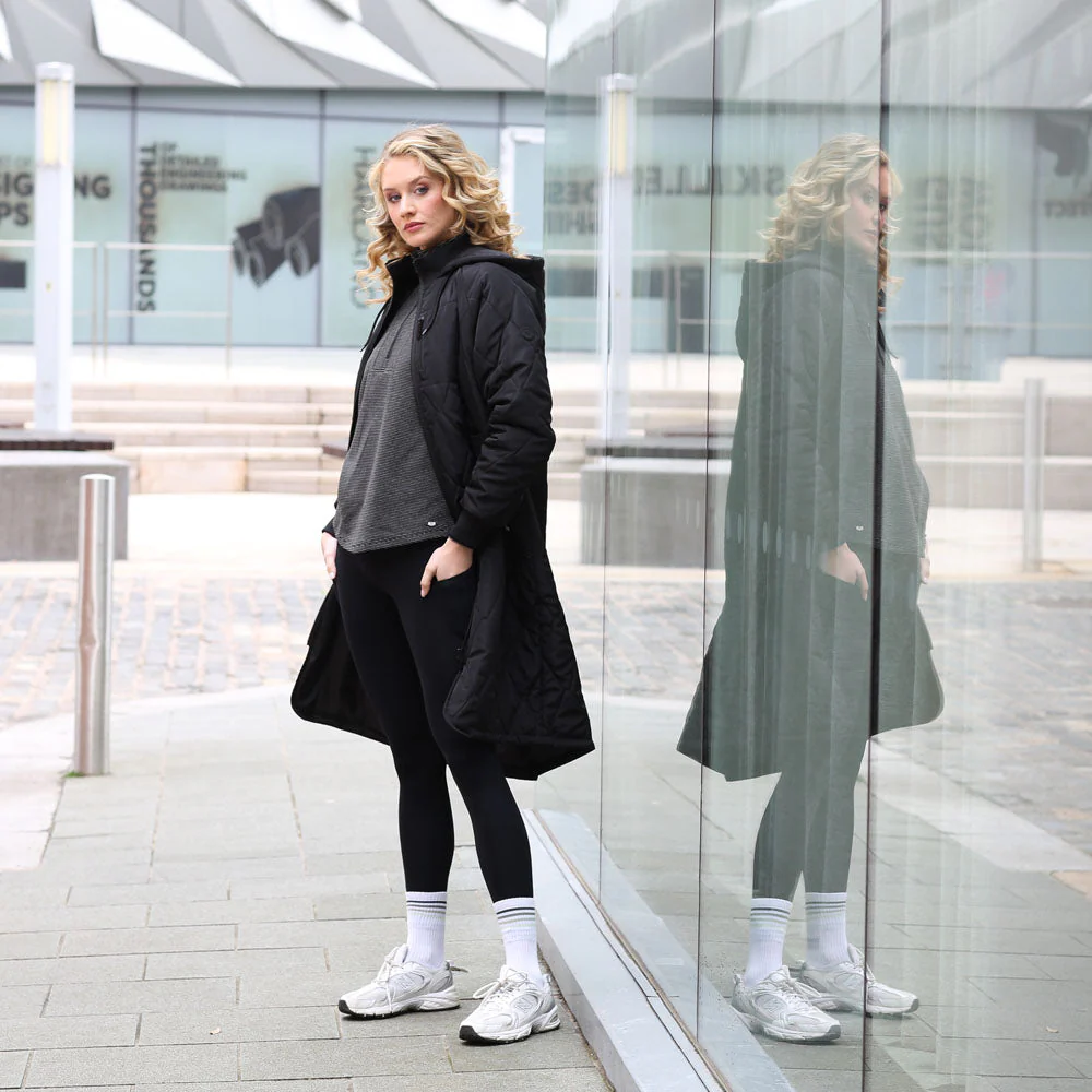 Relax & Renew Casey Longline Coat Black - Image 2