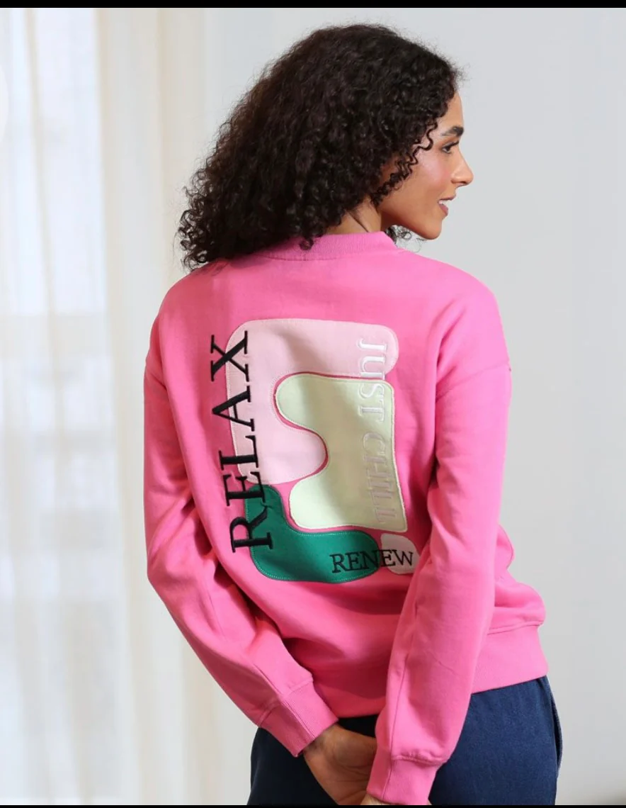 Relax & Renew – Gianna Sweater Pink - Image 2